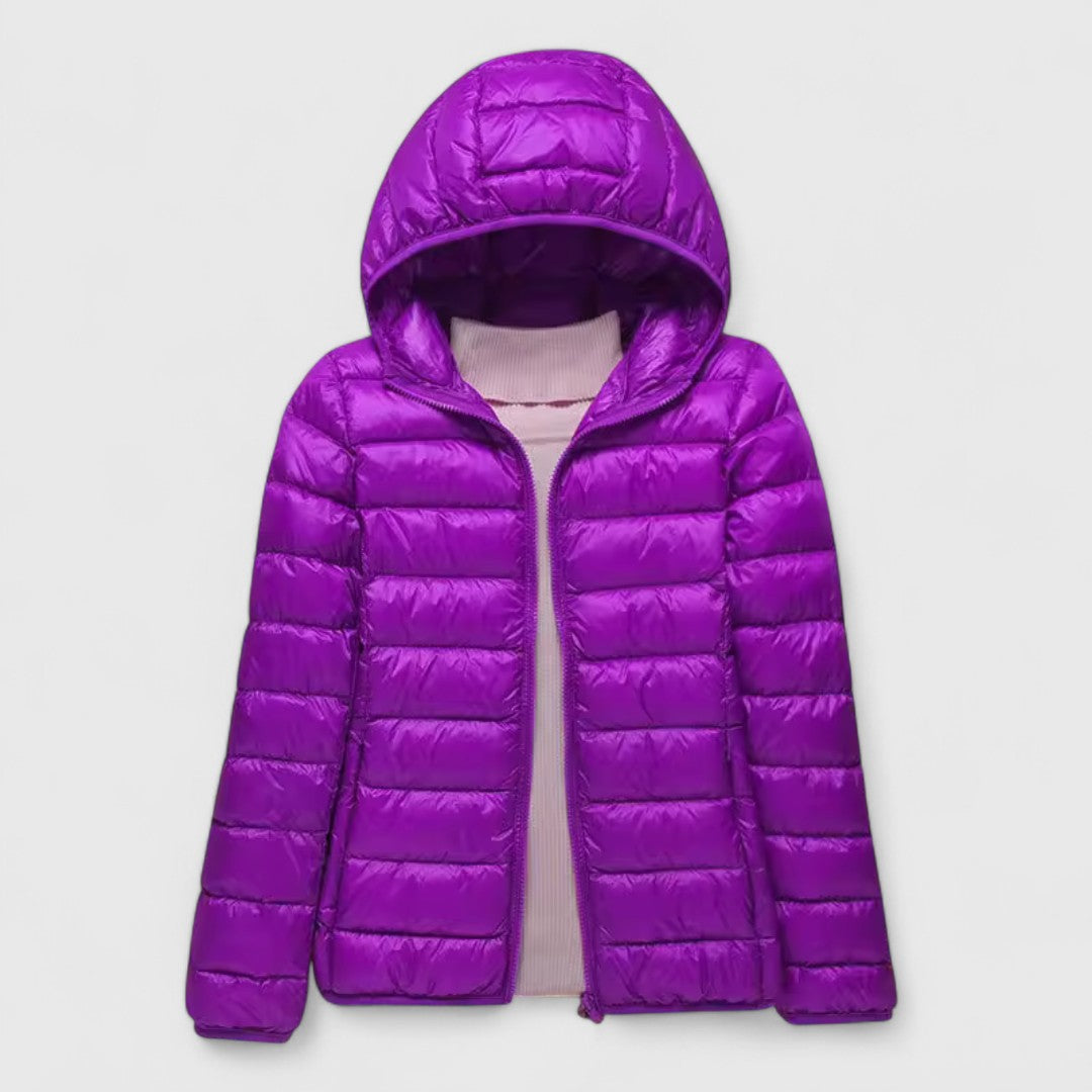 Grace | Womens Lightweight Hooded Puffer Jacket Packable
