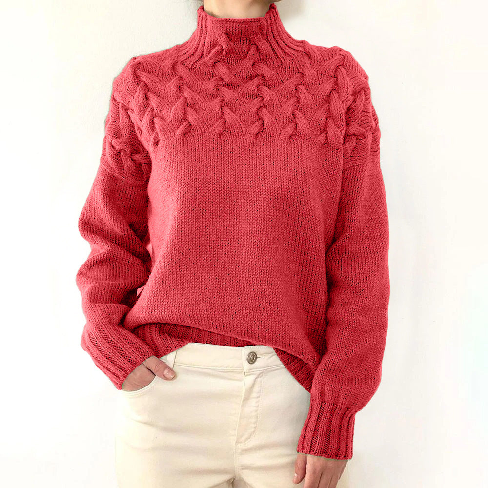 Elena | Warm Turtleneck Knit Sweater
