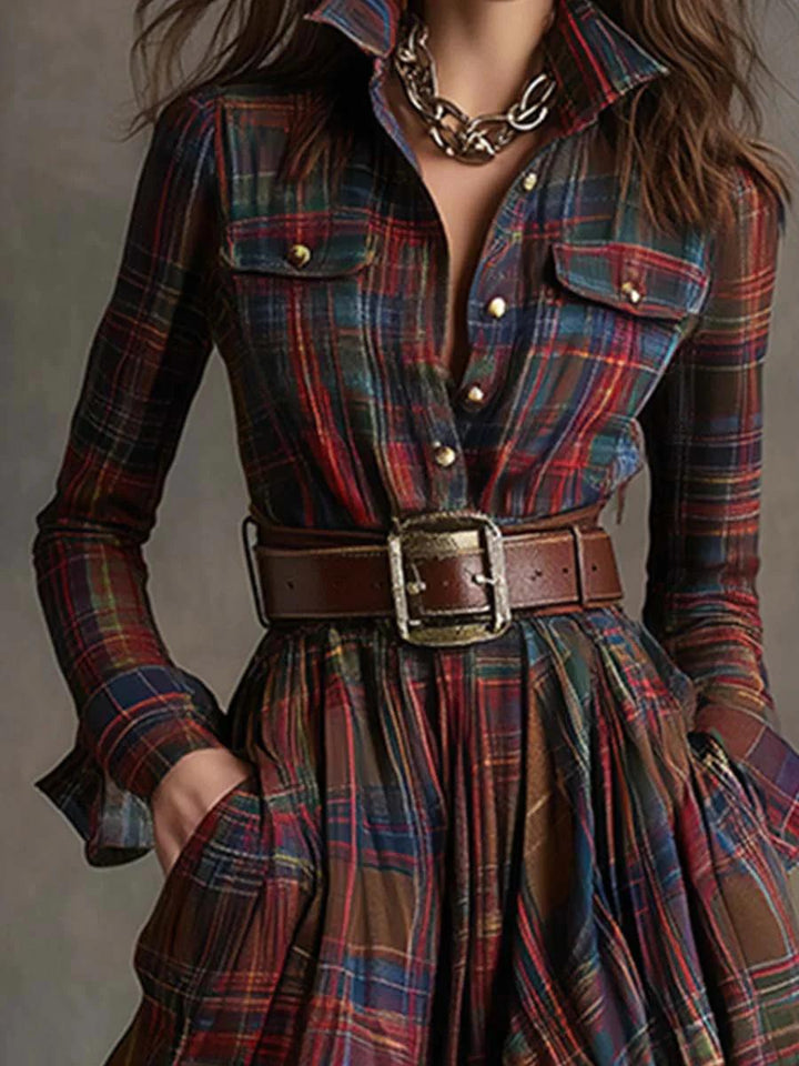 Scarlett | Robe-chemise ceinturée