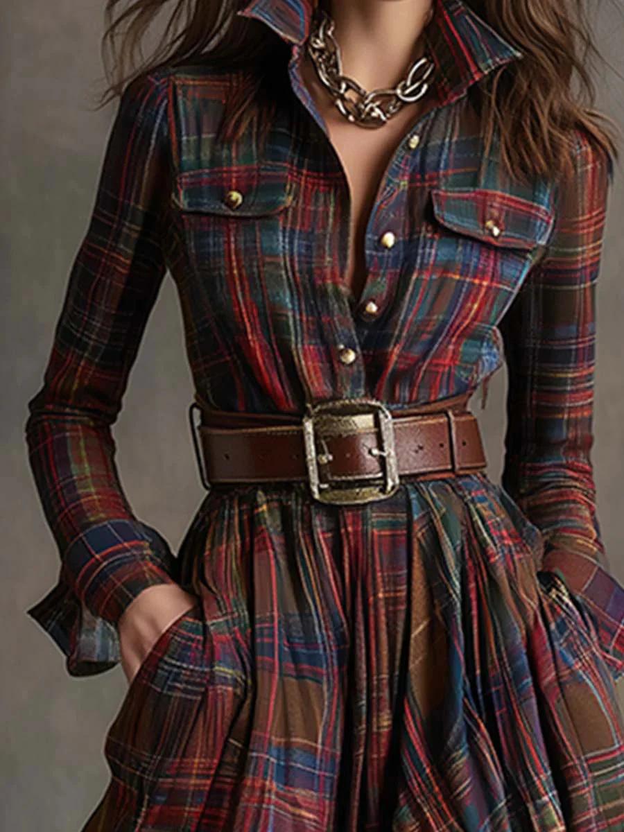 Scarlett | Robe-chemise ceinturée