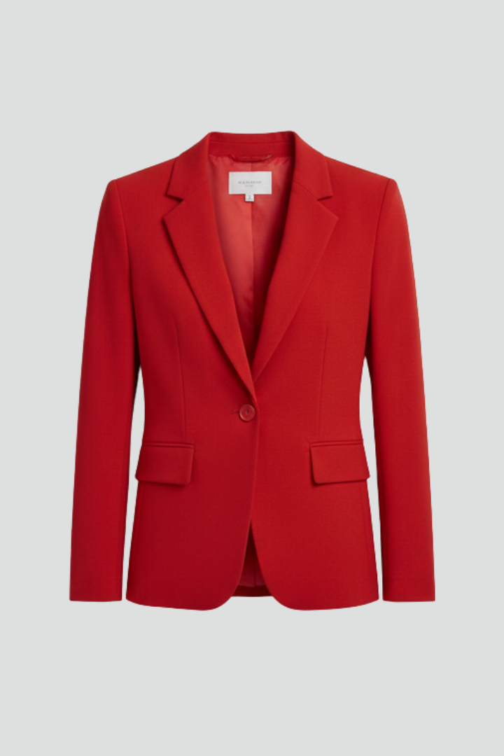 Vienna | Women's Single-Button Notch Lapel Ponte Knit Blazer