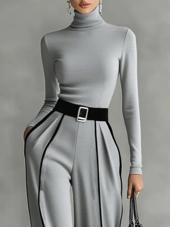 Vera™ - Ensemble élégant avec détails contrastants