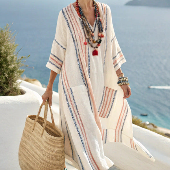 Robe Caftan "Isolde" – Esprit Côte d'Azur