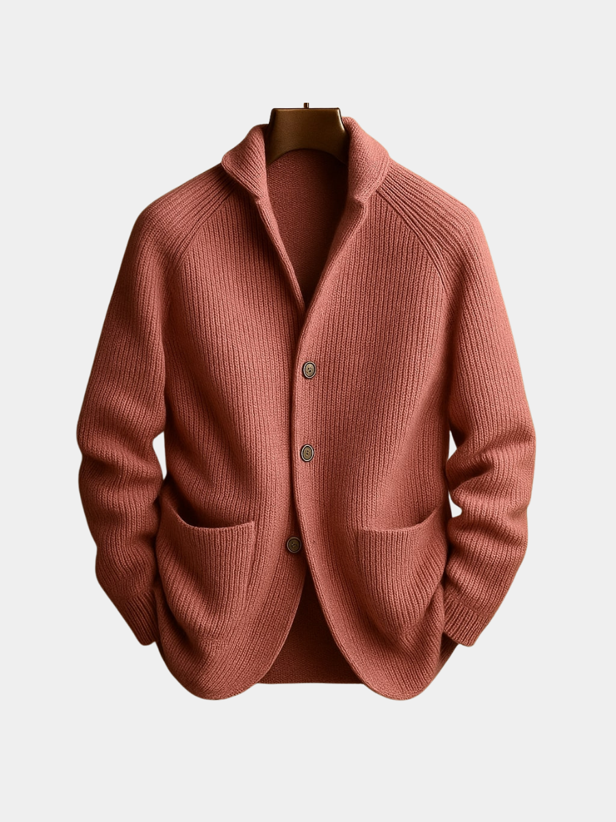 Aldric | Men's Cozy Ribbed Cardigan