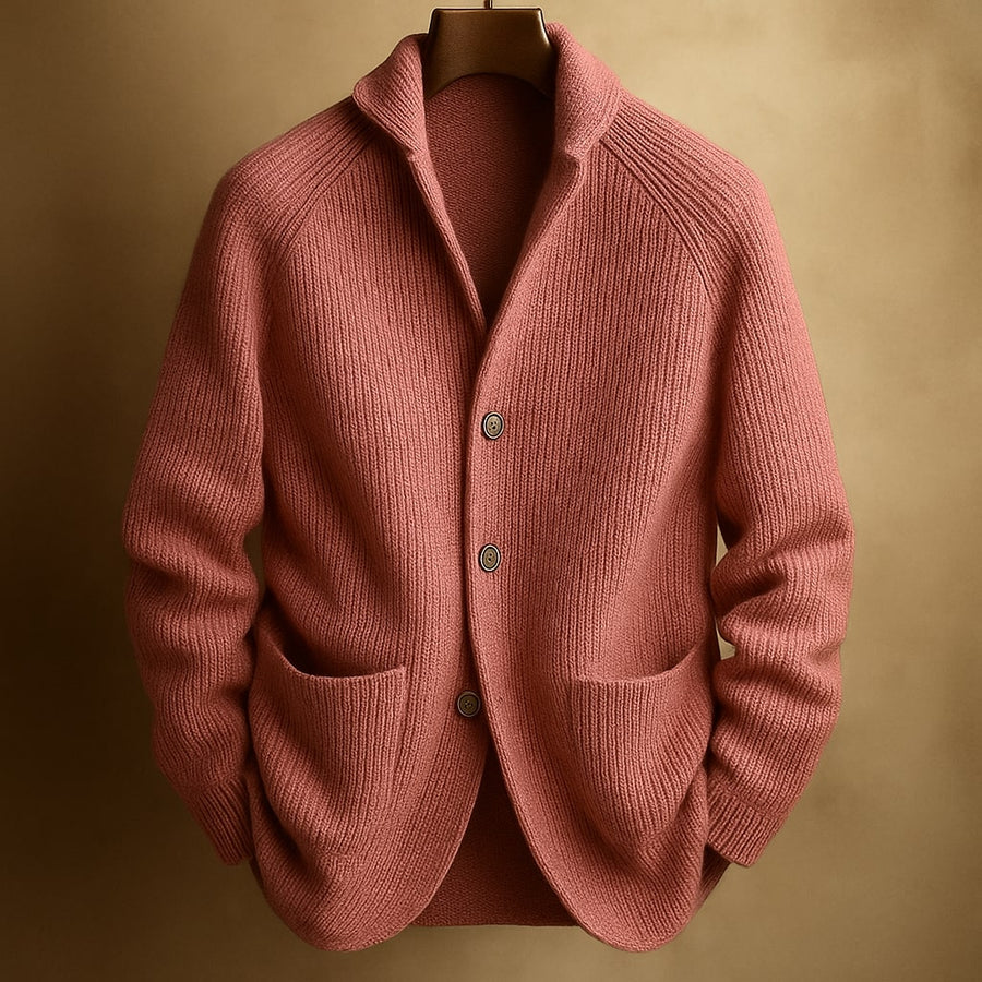 Aldric | Men's Cozy Ribbed Cardigan