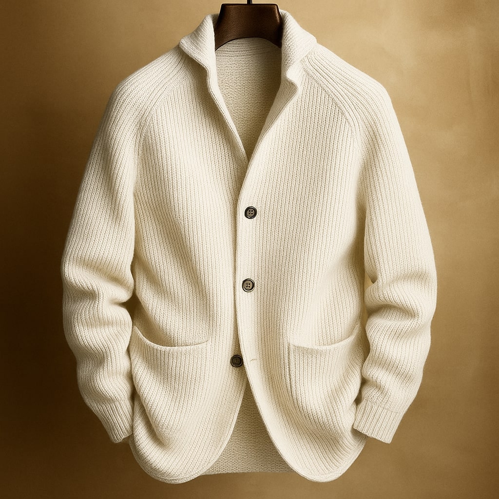 Aldric | Men's Cozy Ribbed Cardigan