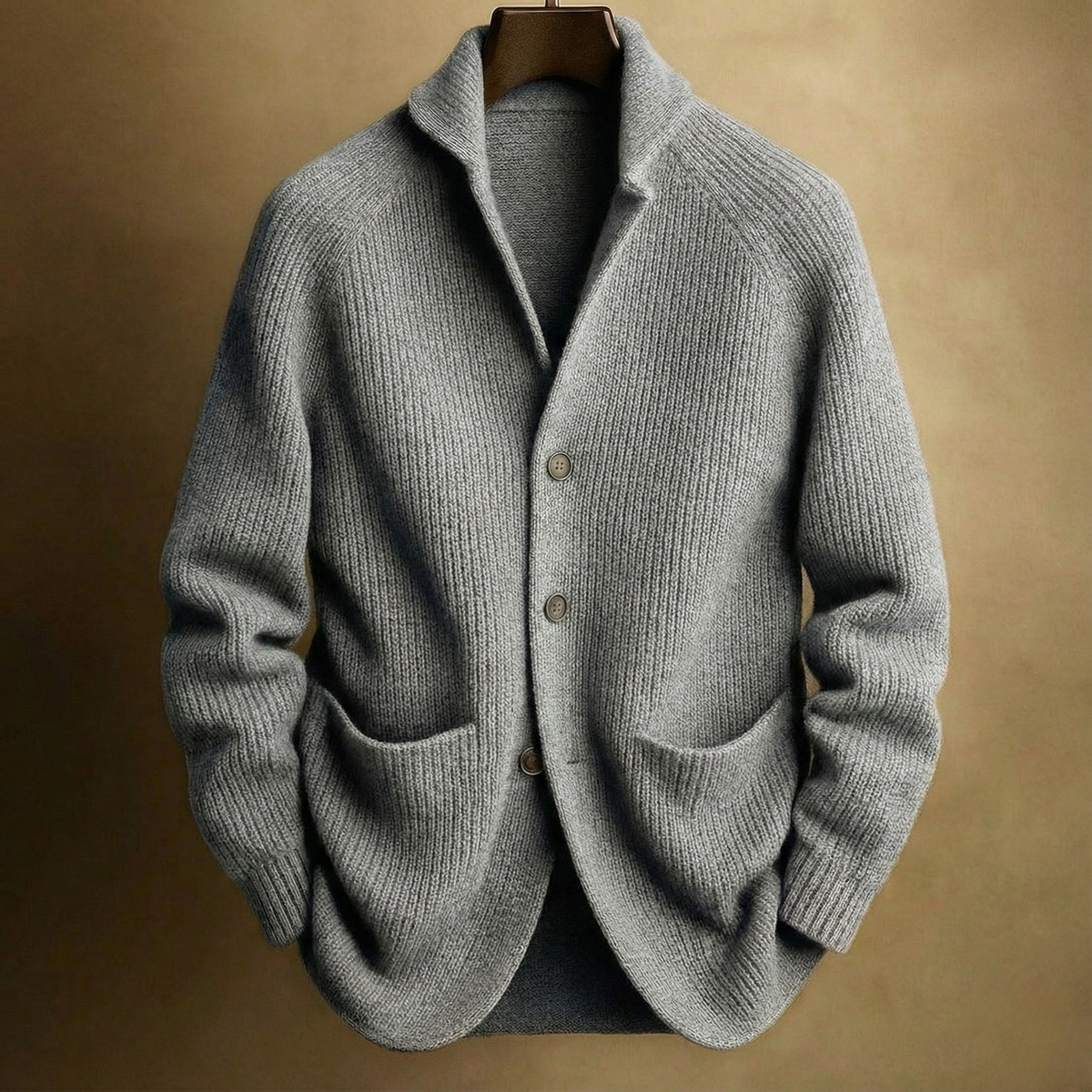 Aldric | Men's Cozy Ribbed Cardigan