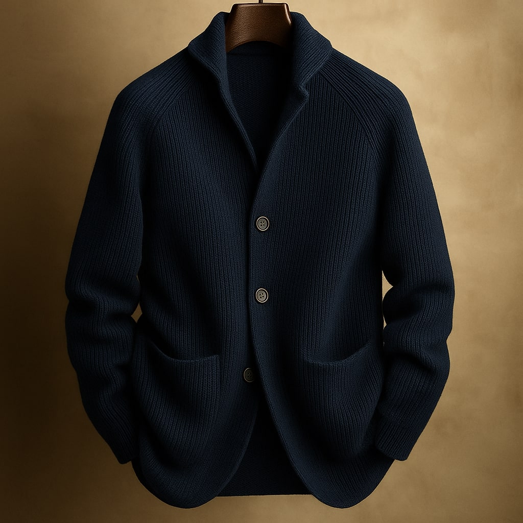 Aldric | Men's Cozy Ribbed Cardigan