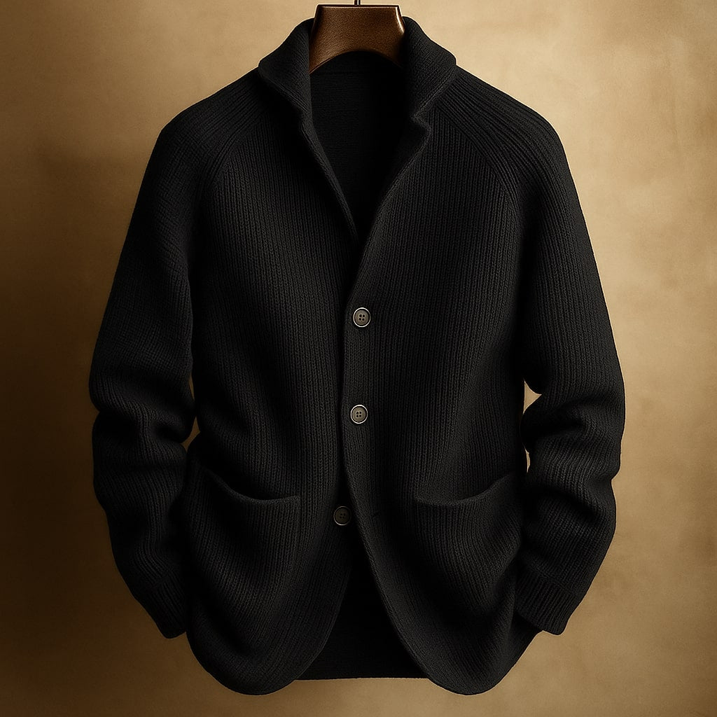Aldric | Men's Cozy Ribbed Cardigan
