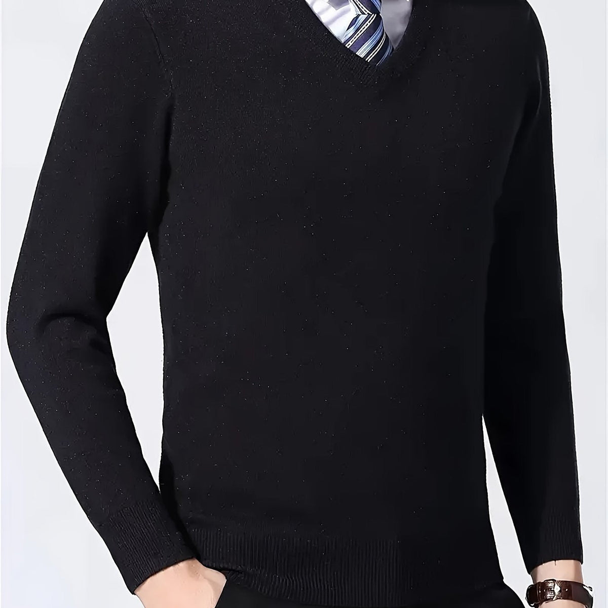 Aldwyn | Men's Cozy V-Neck Pullover Sweater