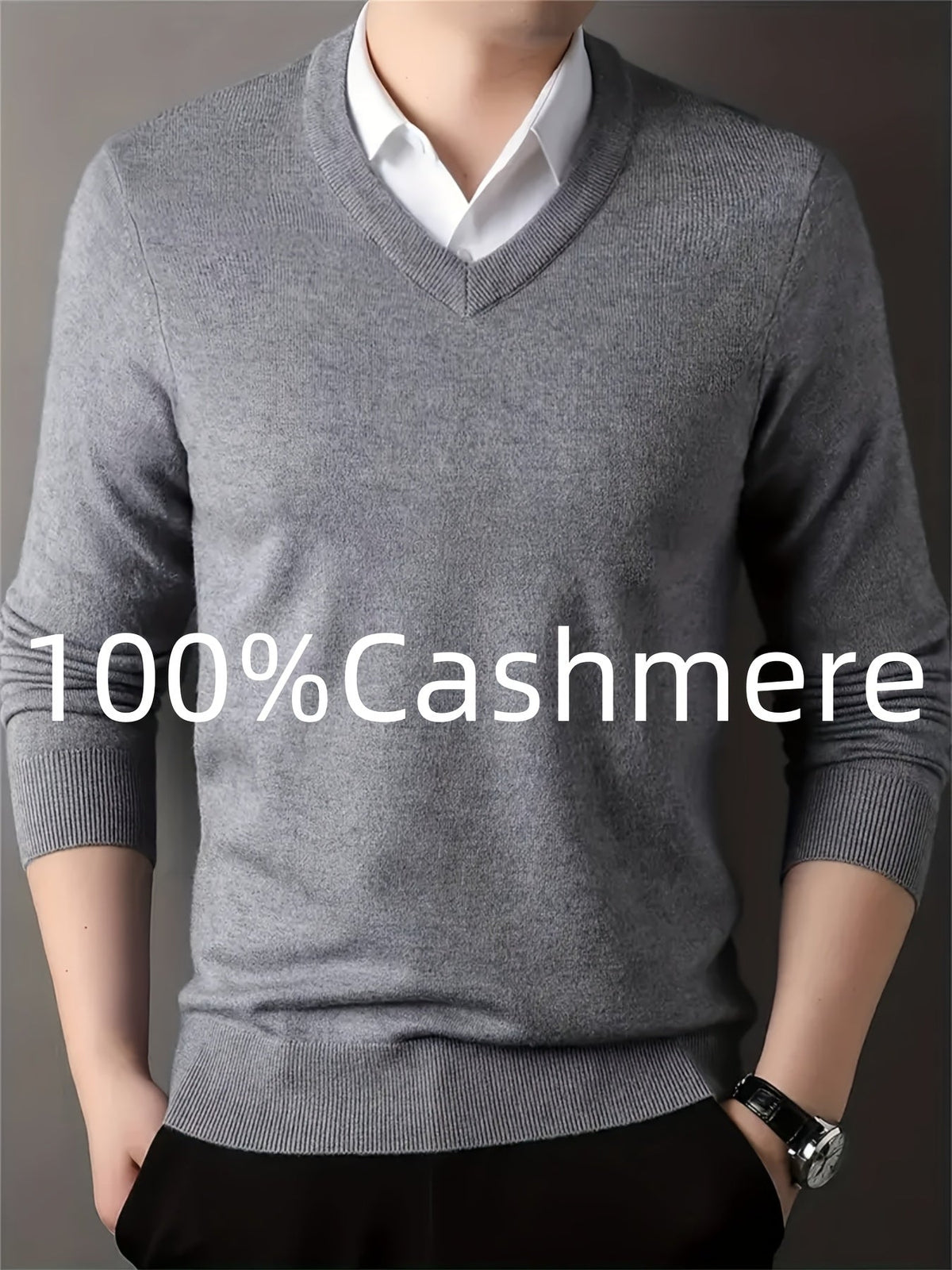 Aldwyn | Men's Cozy V-Neck Pullover Sweater