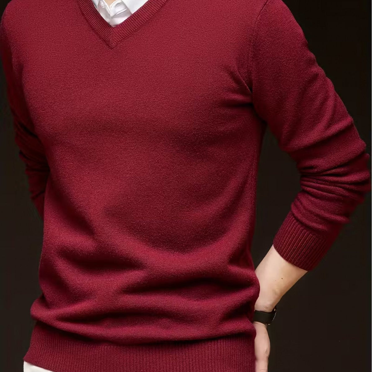 Aldwyn | Men's Cozy V-Neck Pullover Sweater