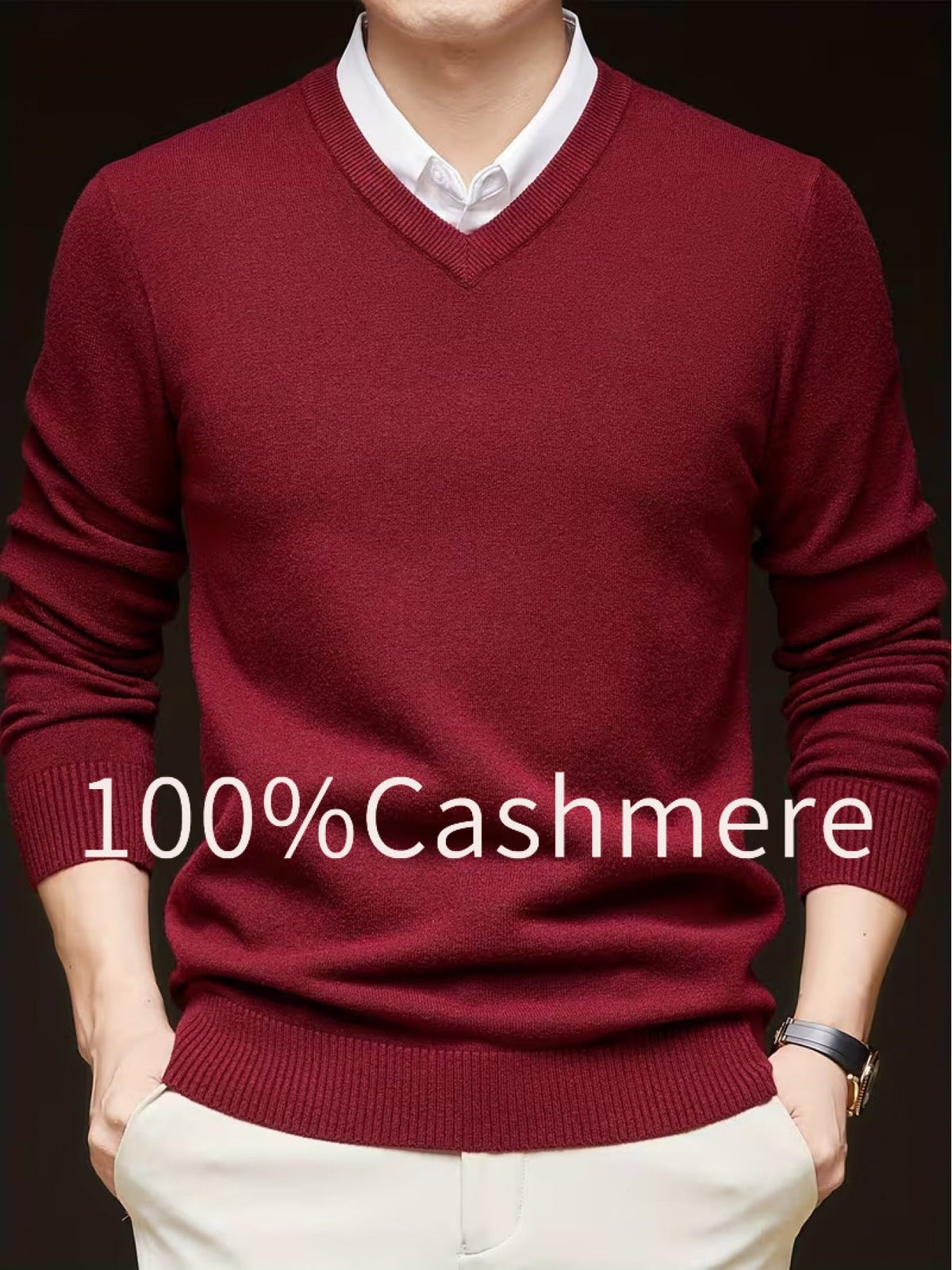 Aldwyn | Men's Cozy V-Neck Pullover Sweater