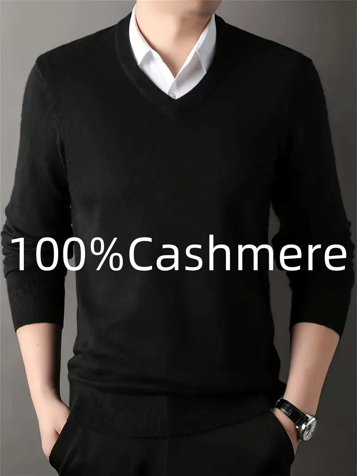 Aldwyn | Men's Cozy V-Neck Pullover Sweater