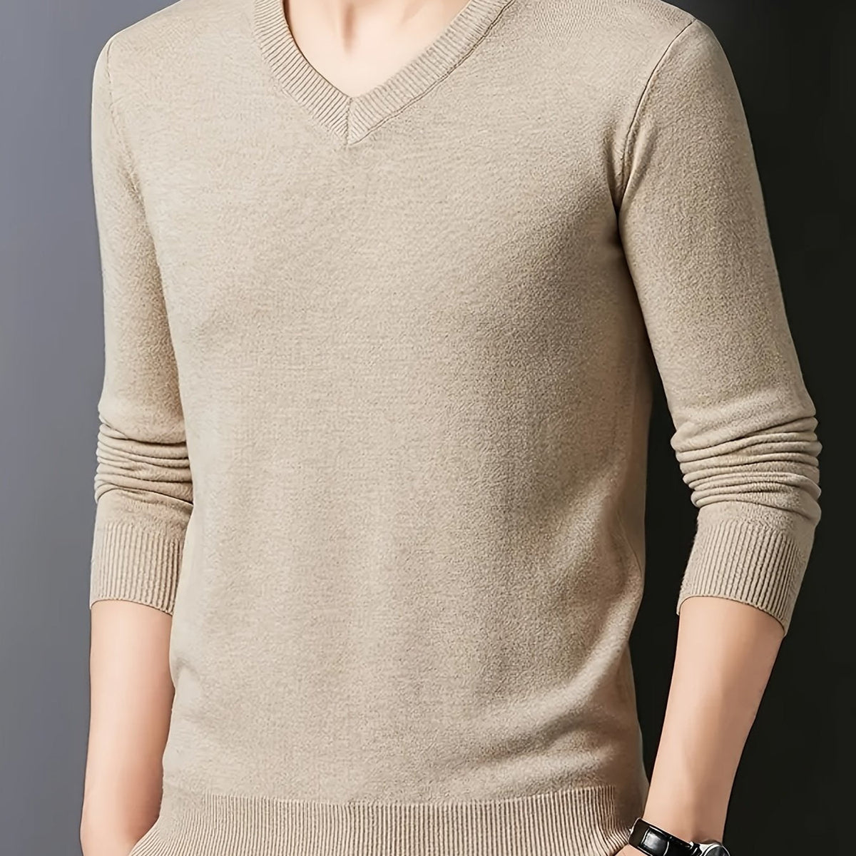 Aldwyn | Men's Cozy V-Neck Pullover Sweater