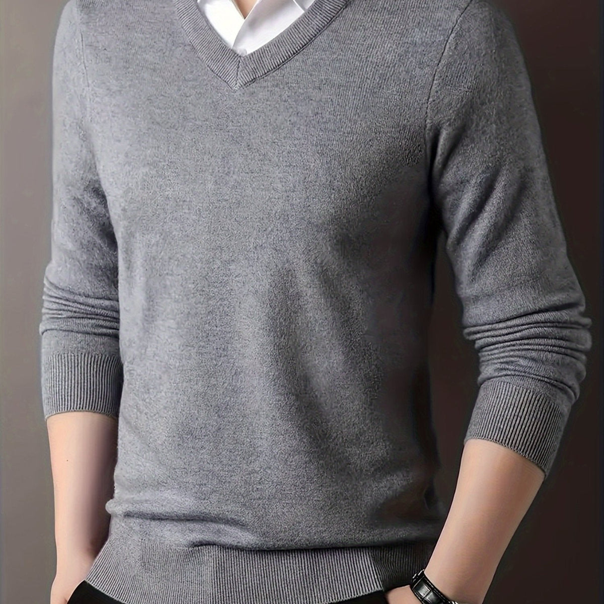 Aldwyn | Men's Cozy V-Neck Pullover Sweater