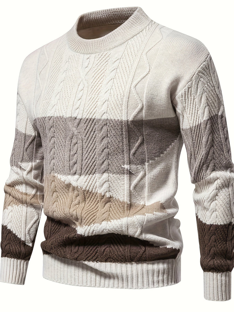 Arveld | Men's Cozy Ombre Colour Block Sweater