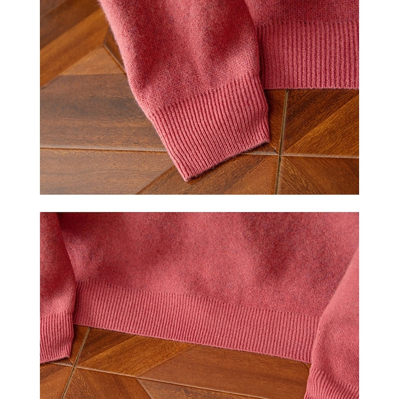 Arveth | Men's Warm Argyle Crew Sweater