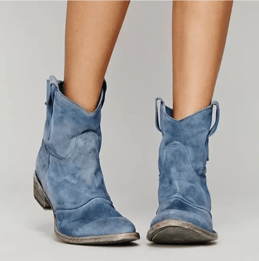 Tarian | Women's Suede Western Ankle Boots