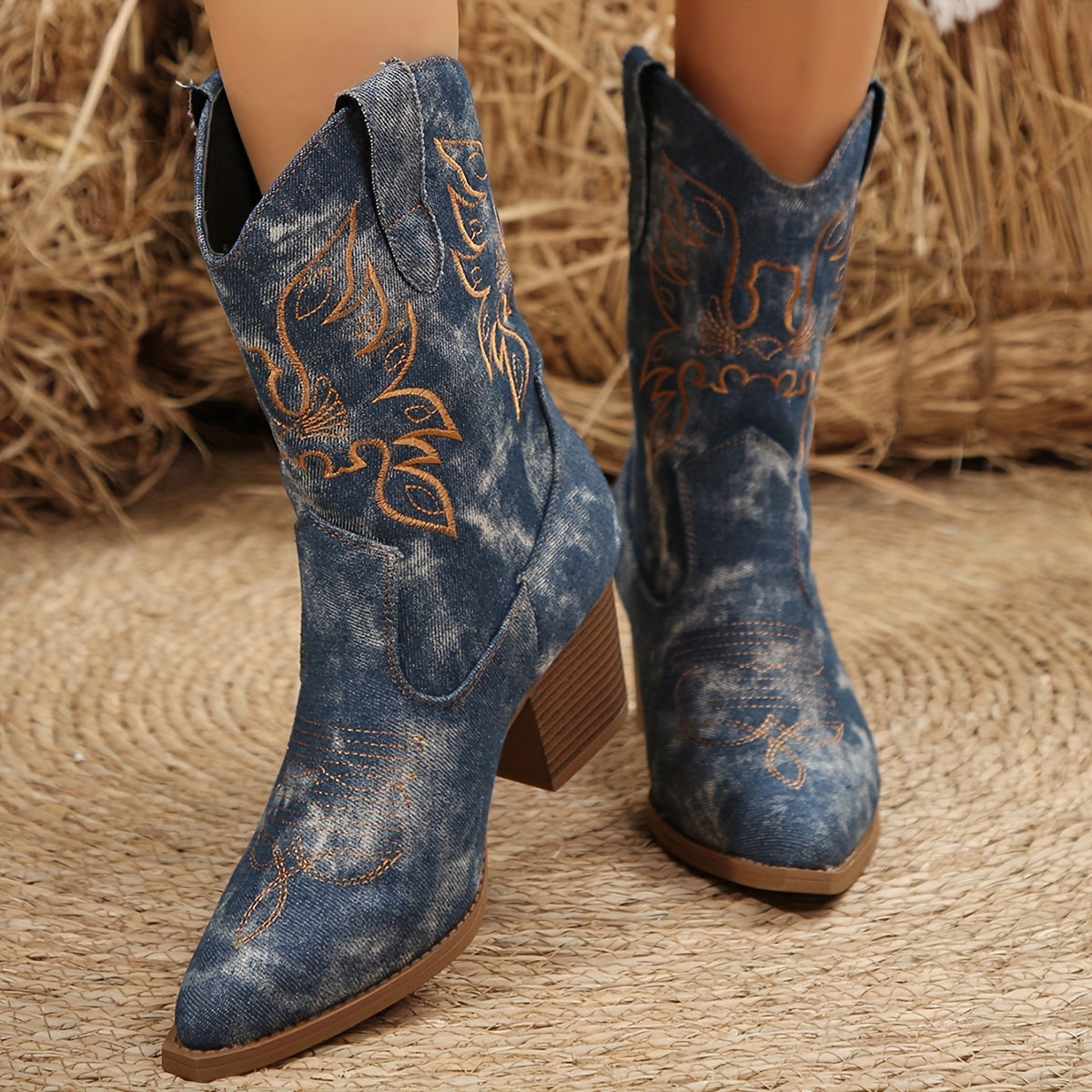 Brixton | Women's Floral Western Boots
