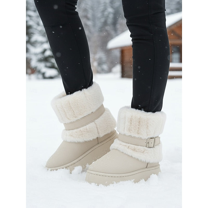 Brynelle | Women's Fur-Collar Winter Ankle Boots