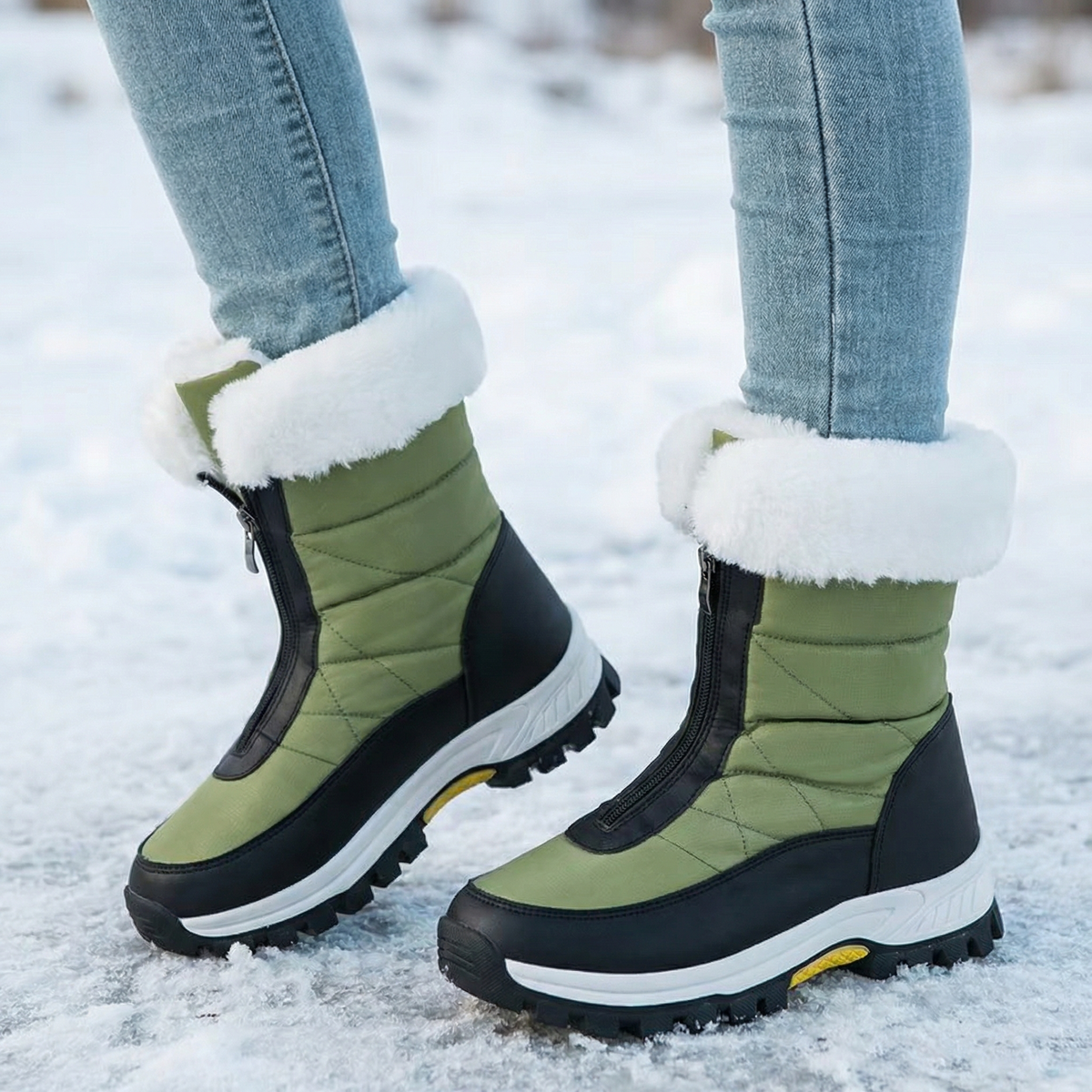 Brynmora | Women's Quilted Fur-Lined Winter Boots