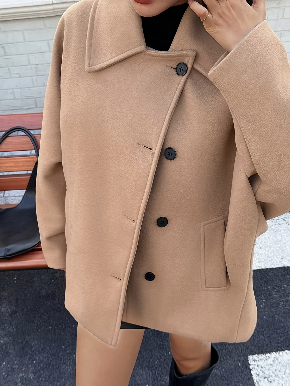 Coraline | Women's Batwing Sleeve Pea Coat