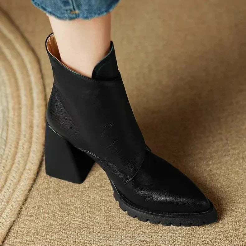 Ava | Women's Chunky Platform Buckle Ankle Boots