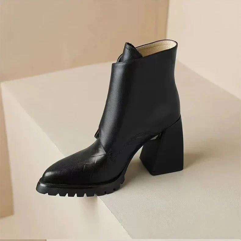 Ava | Women's Chunky Platform Buckle Ankle Boots