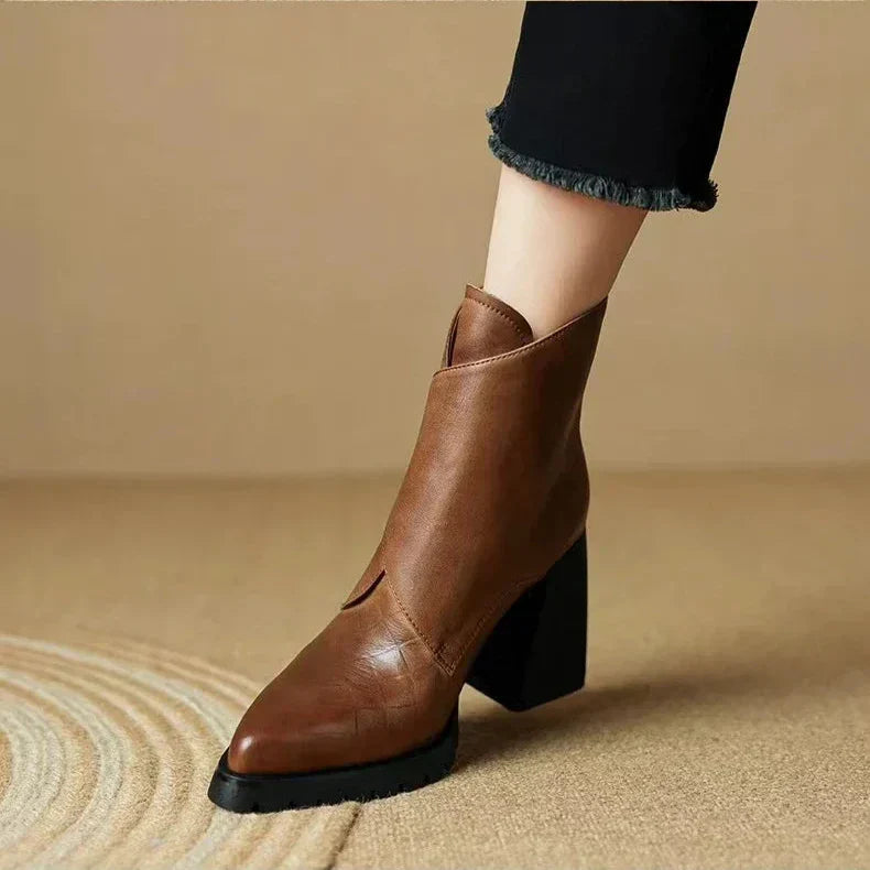 Ava | Women's Chunky Platform Buckle Ankle Boots
