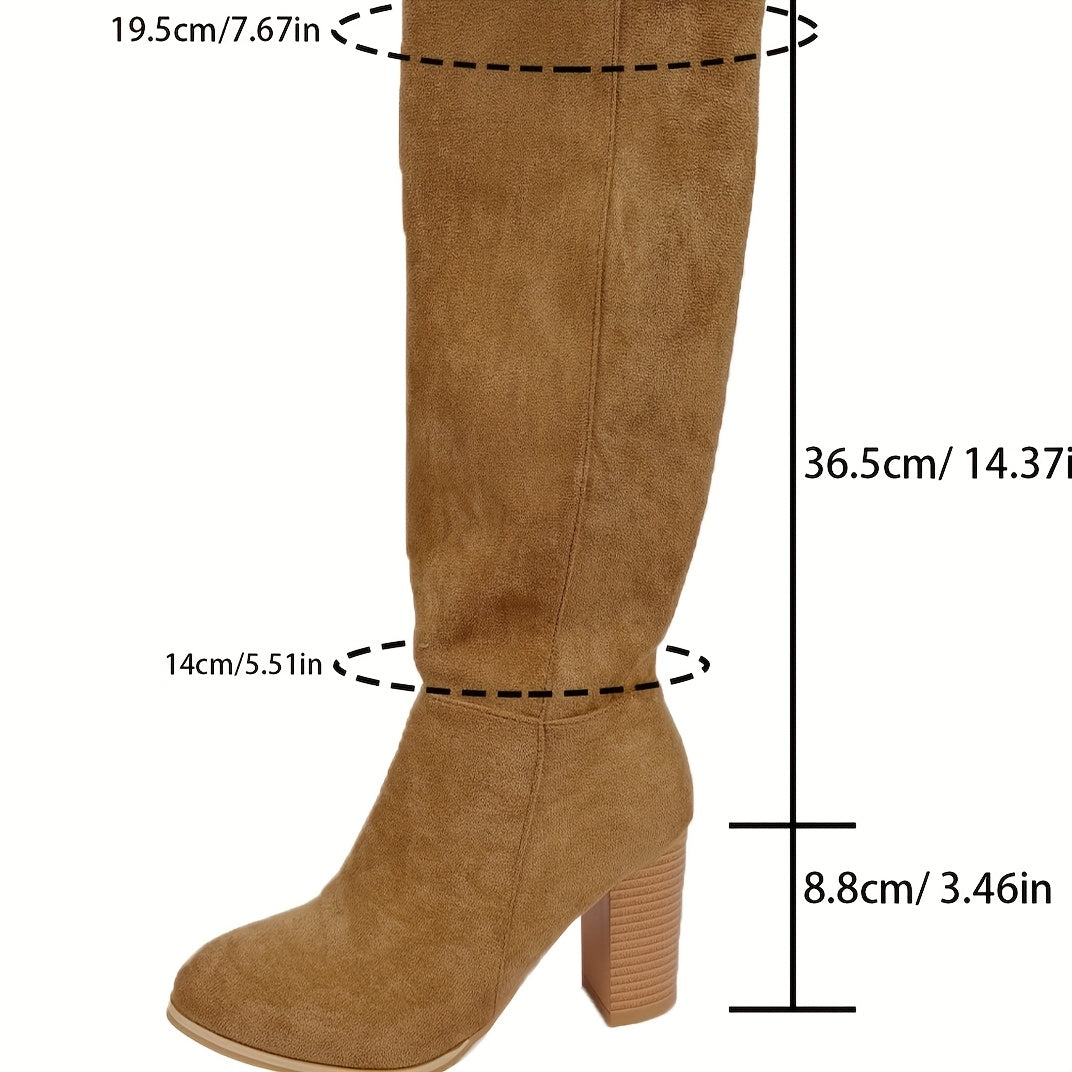 Calveth | Women's Wide Calf Western Cowboy Knee-High Boots