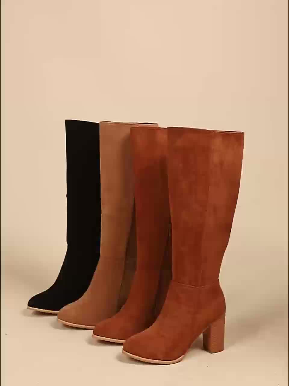 Calveth | Women's Wide Calf Western Cowboy Knee-High Boots