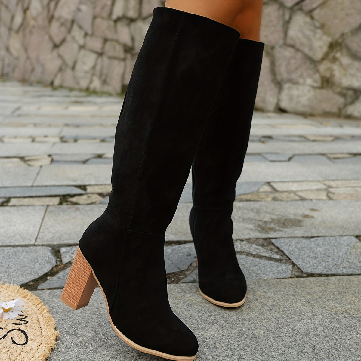 Calveth | Women's Wide Calf Western Cowboy Knee-High Boots