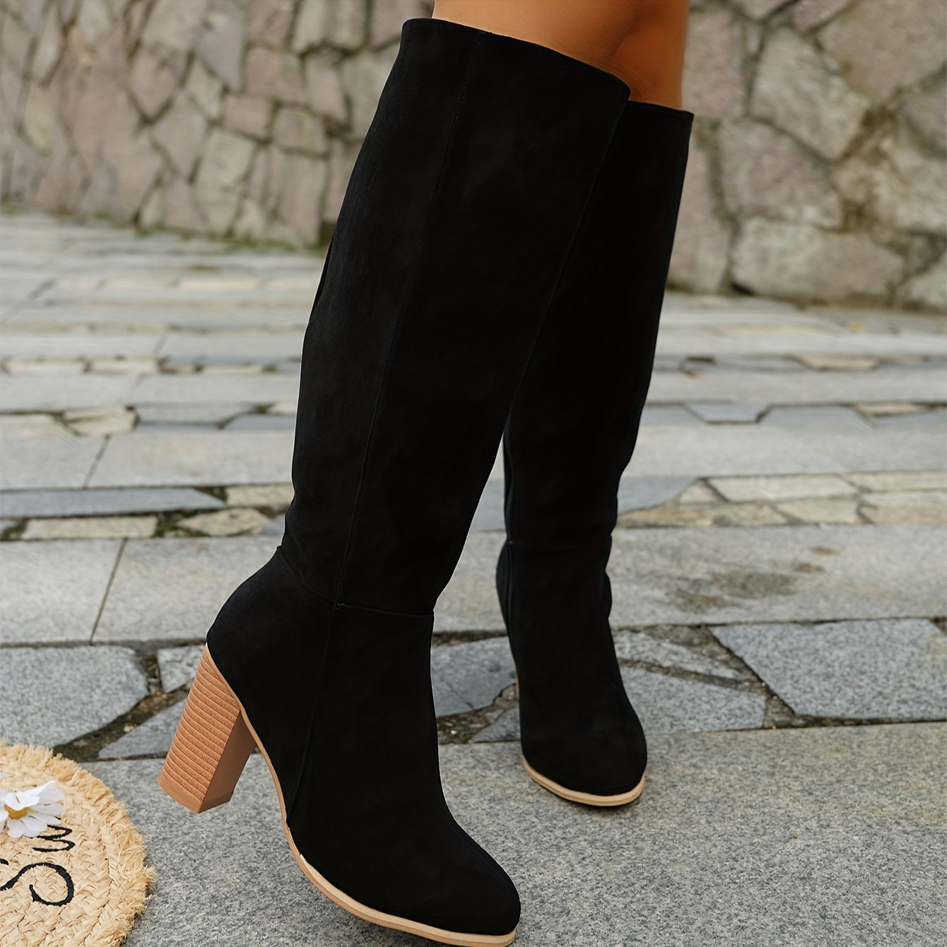Calveth | Women's Wide Calf Western Cowboy Knee-High Boots