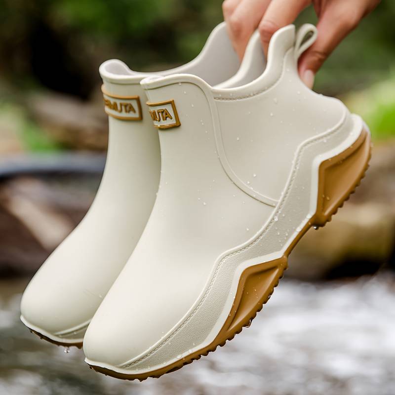 Olivia | Unisex Waterproof Slip-On Ankle Rain Boots