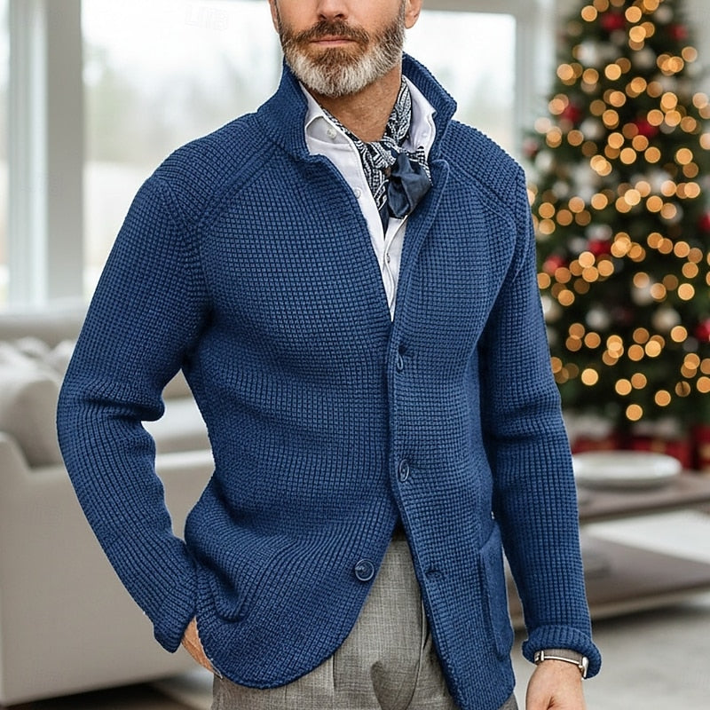 Cormac | Men's Cozy Waffle Knit Cardigan