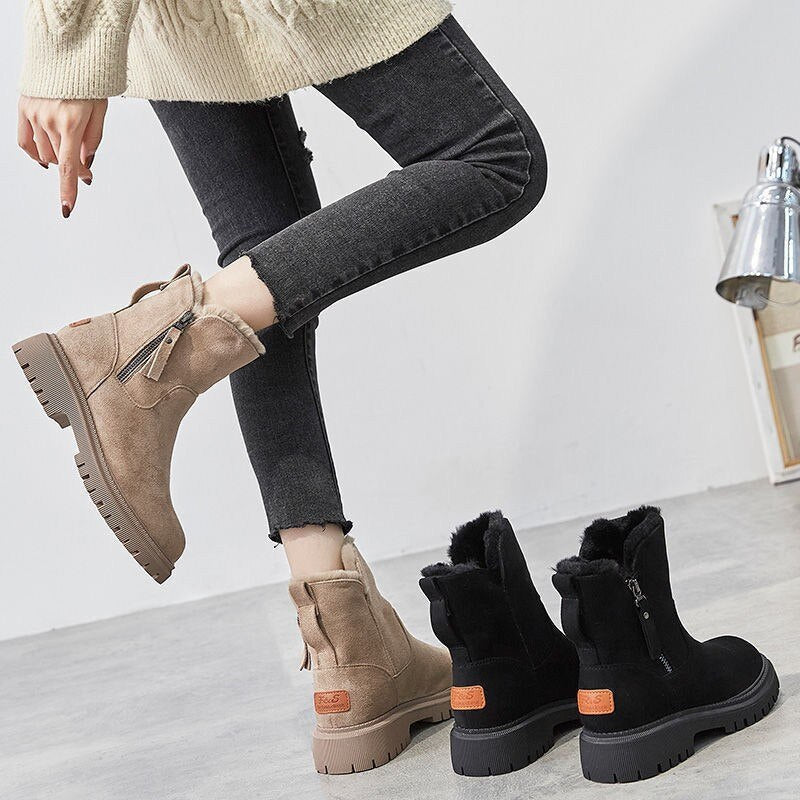 Corven | Women's Fleece-Lined Winter Ankle Boots