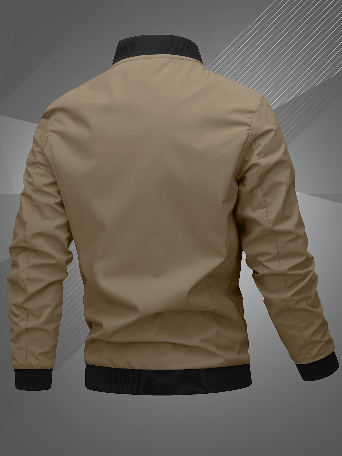 Alexander | Men's Casual Zip-Up Bomber Jacket Embroidered Graphic