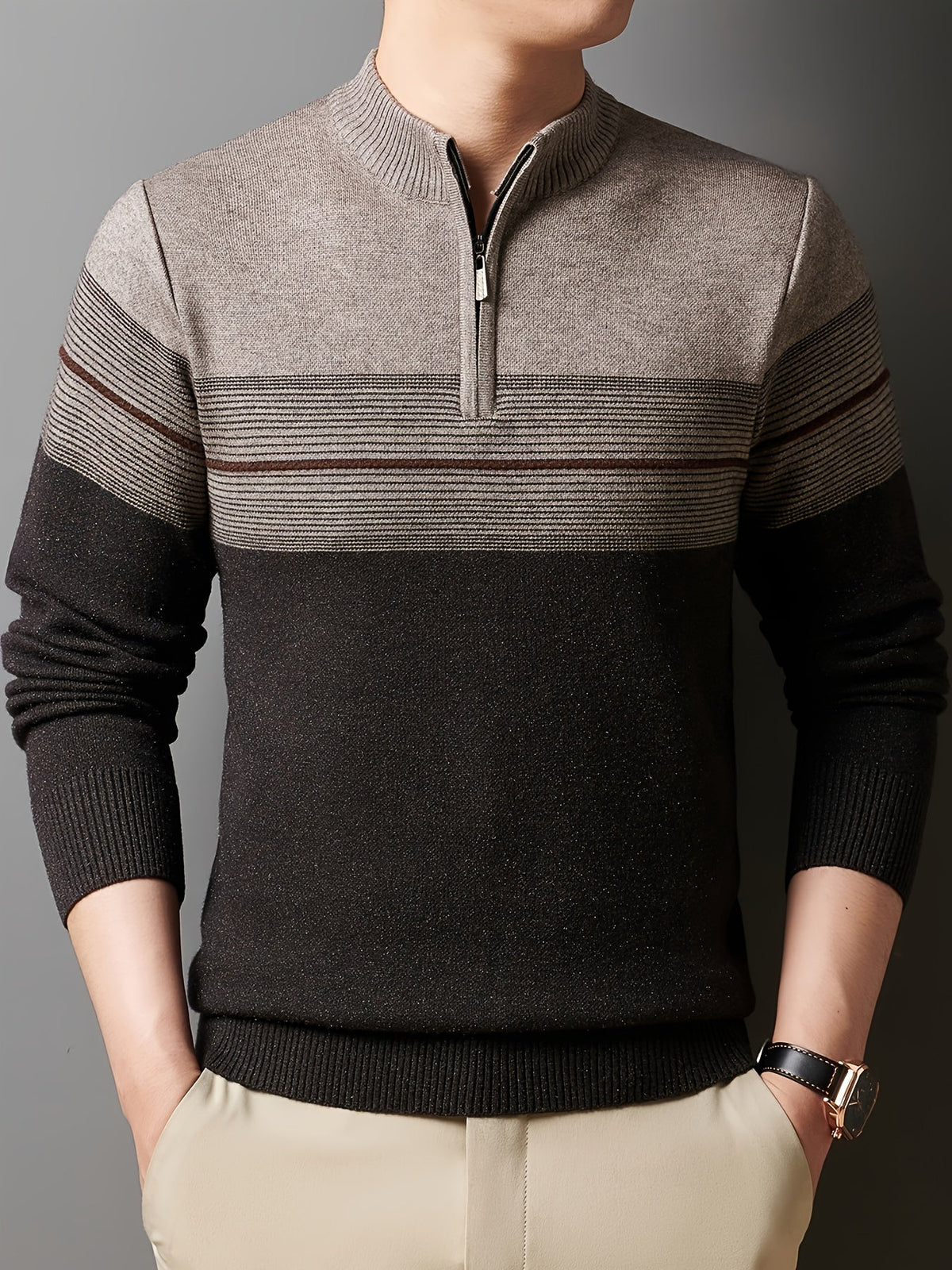 Dalton | Men's Cozy Quarter-Zip Sweater