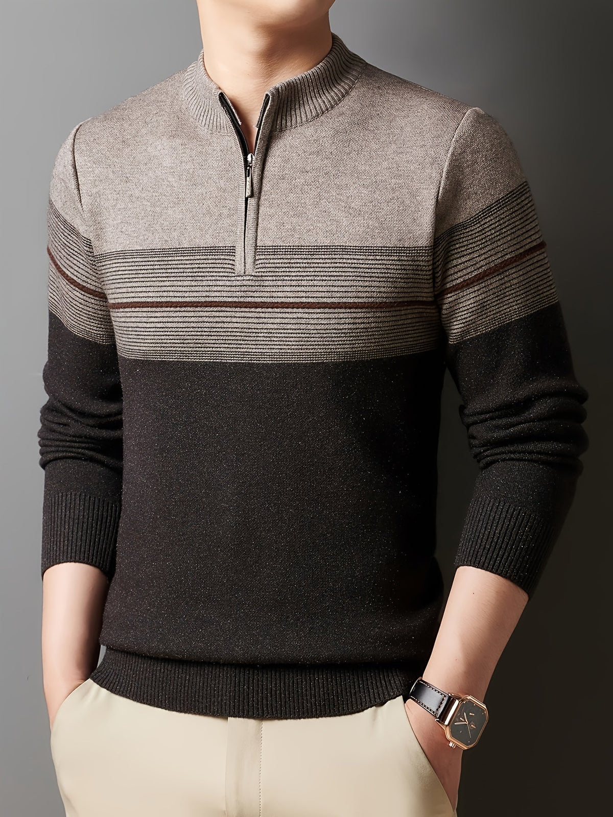 Dalton | Men's Cozy Quarter-Zip Sweater