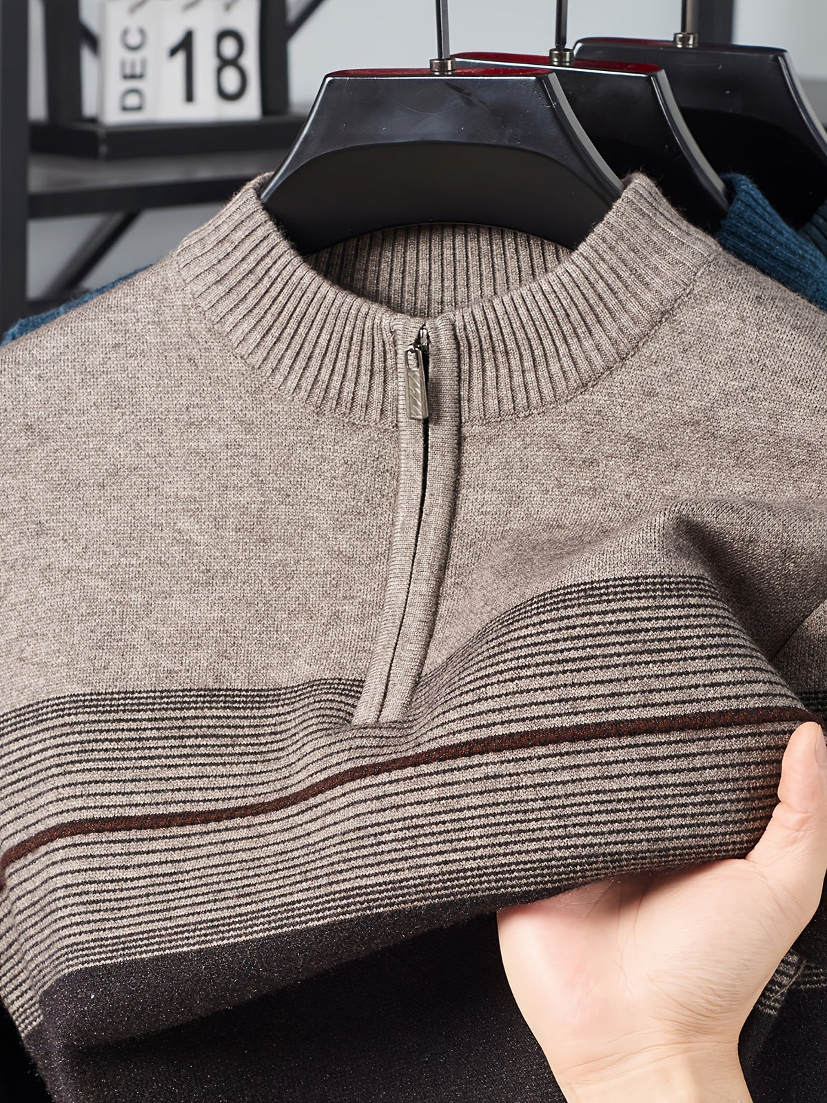 Dalton | Men's Cozy Quarter-Zip Sweater