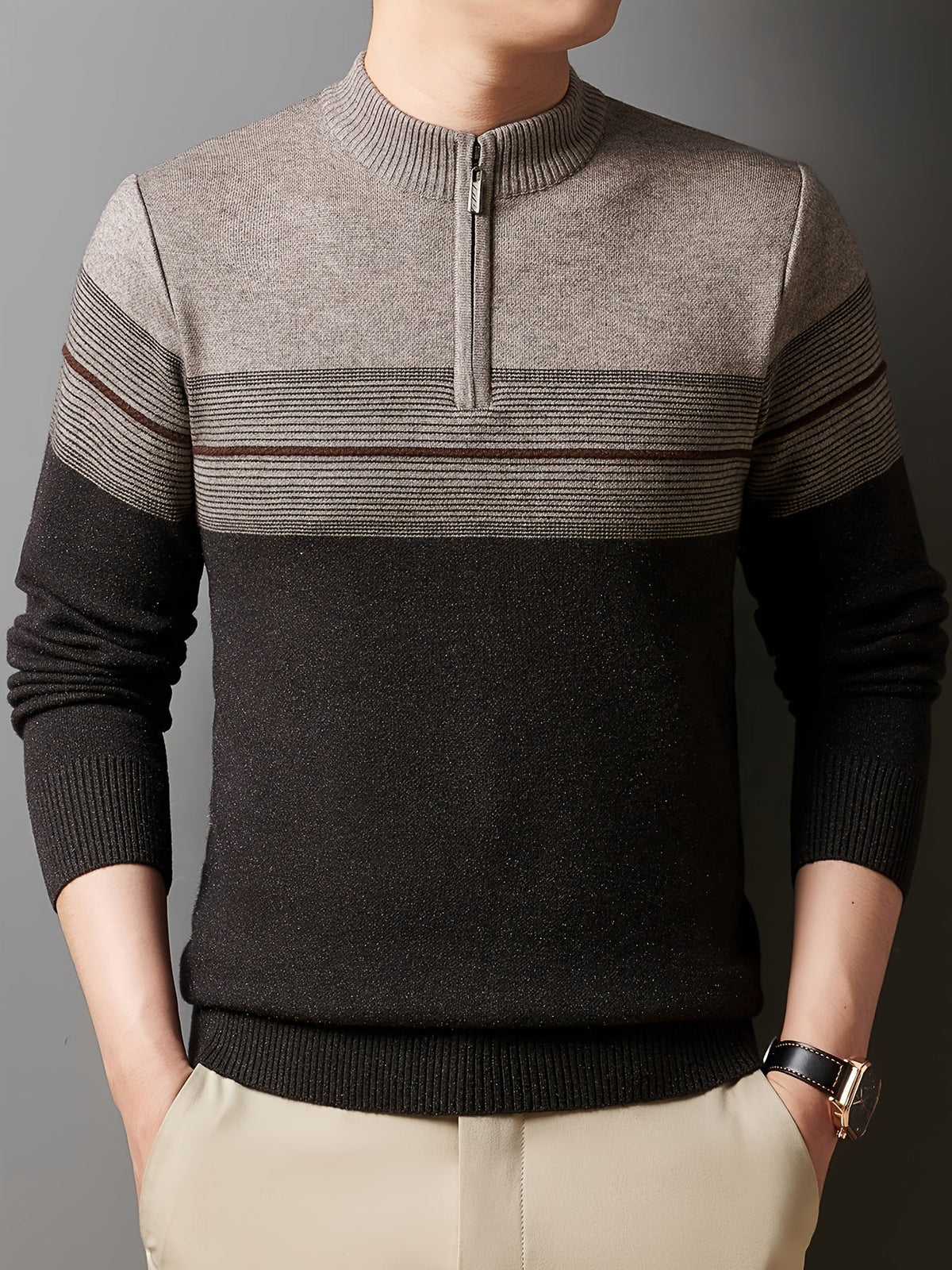 Dalton | Men's Cozy Quarter-Zip Sweater