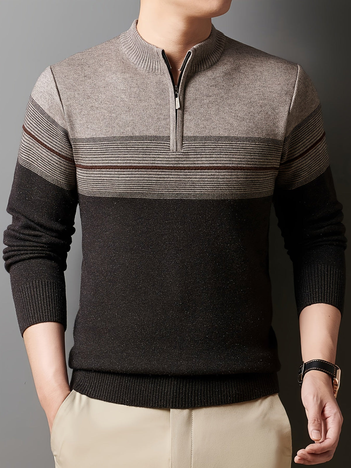 Dalton | Men's Cozy Quarter-Zip Sweater