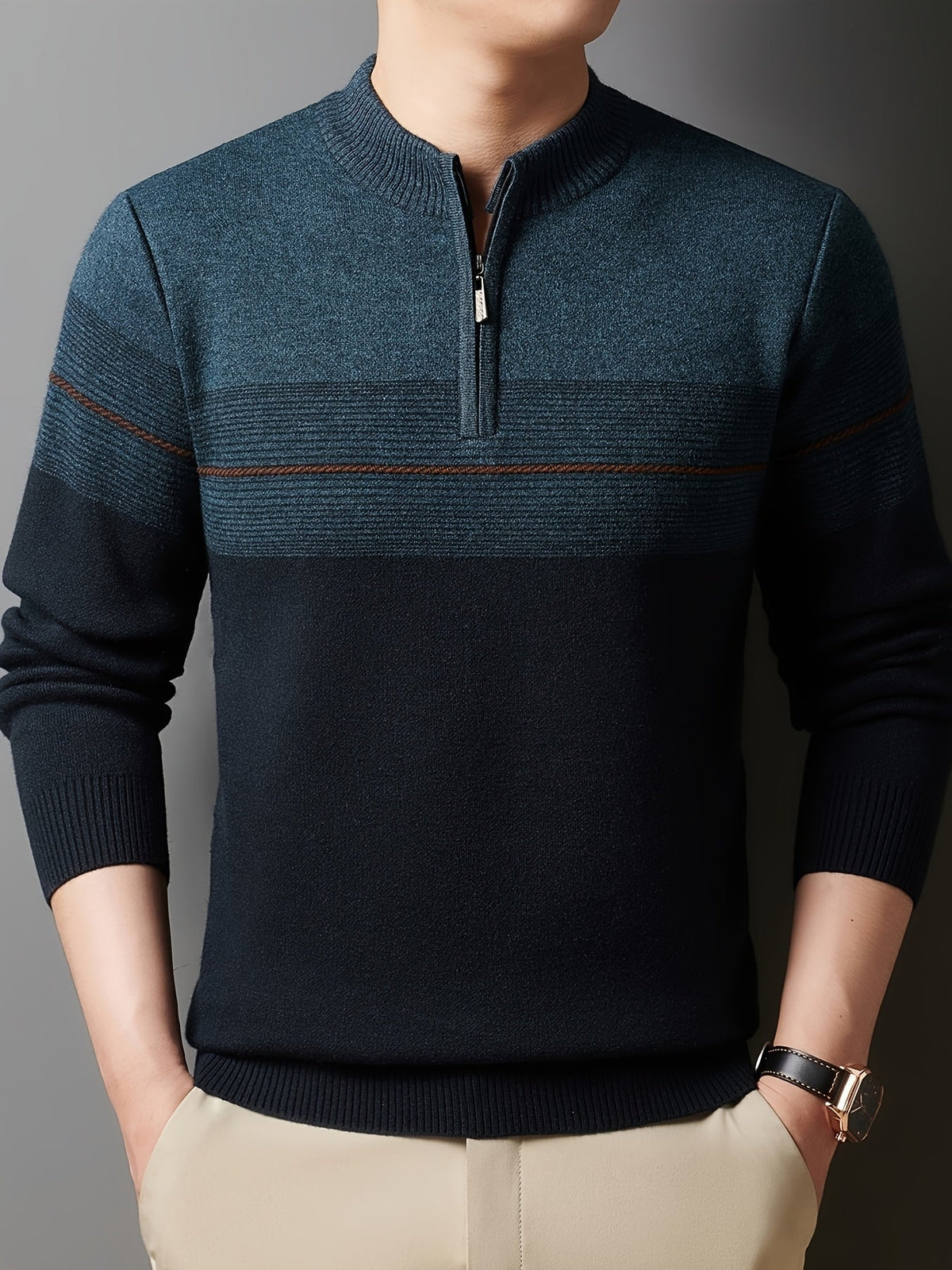 Dalton | Men's Cozy Quarter-Zip Sweater
