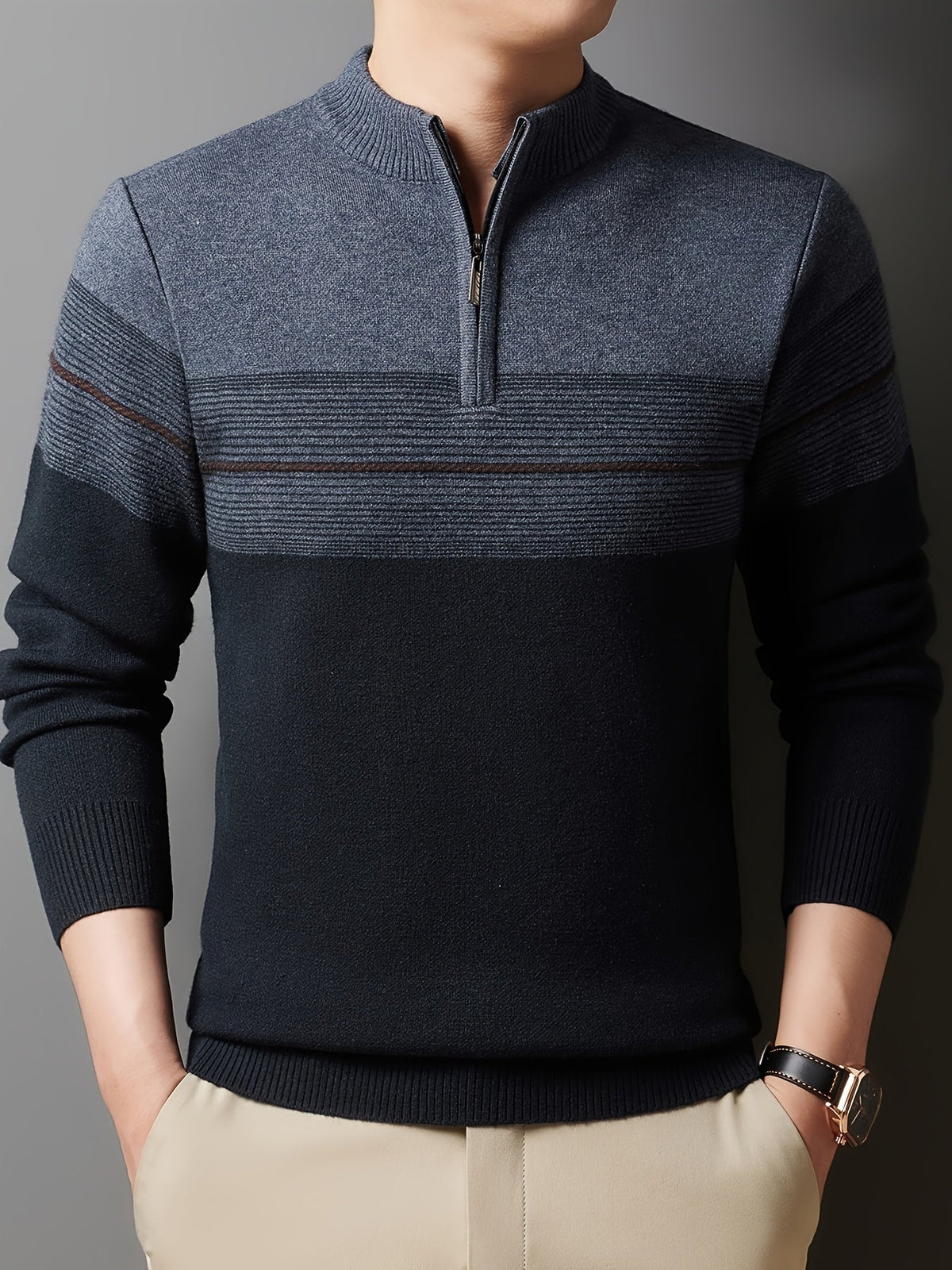 Dalton | Men's Cozy Quarter-Zip Sweater