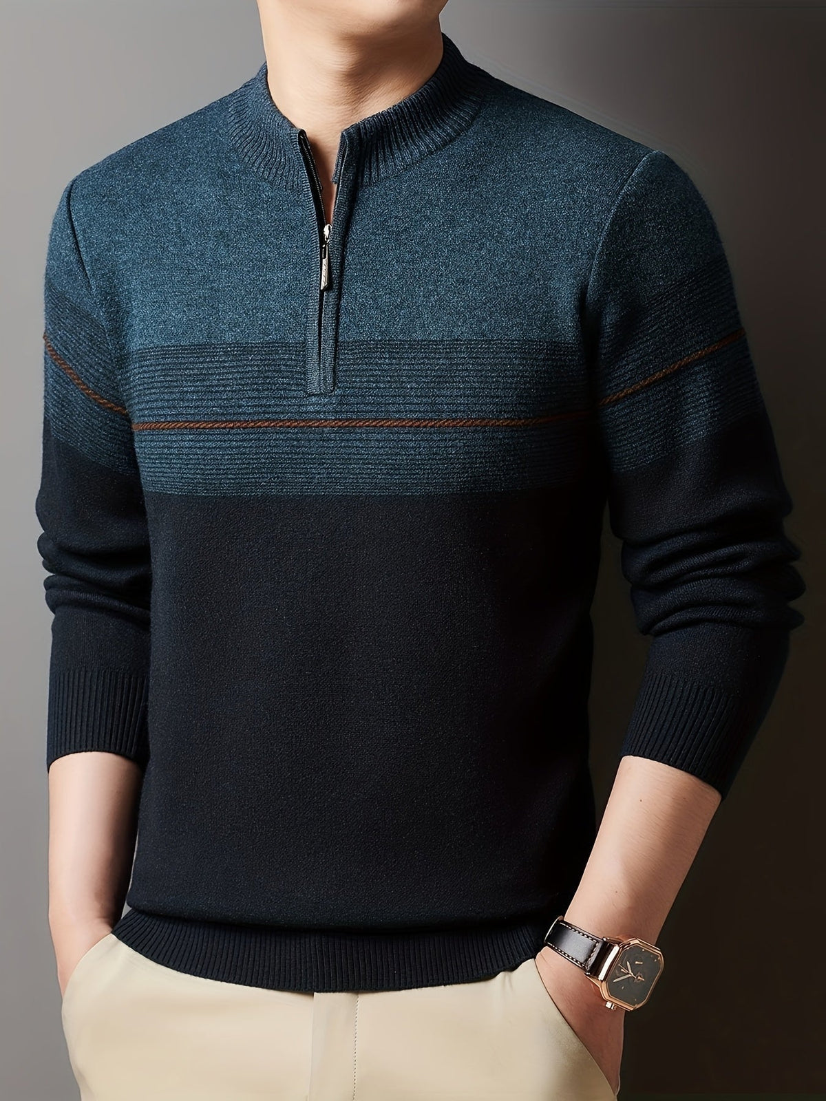 Dalton | Men's Cozy Quarter-Zip Sweater