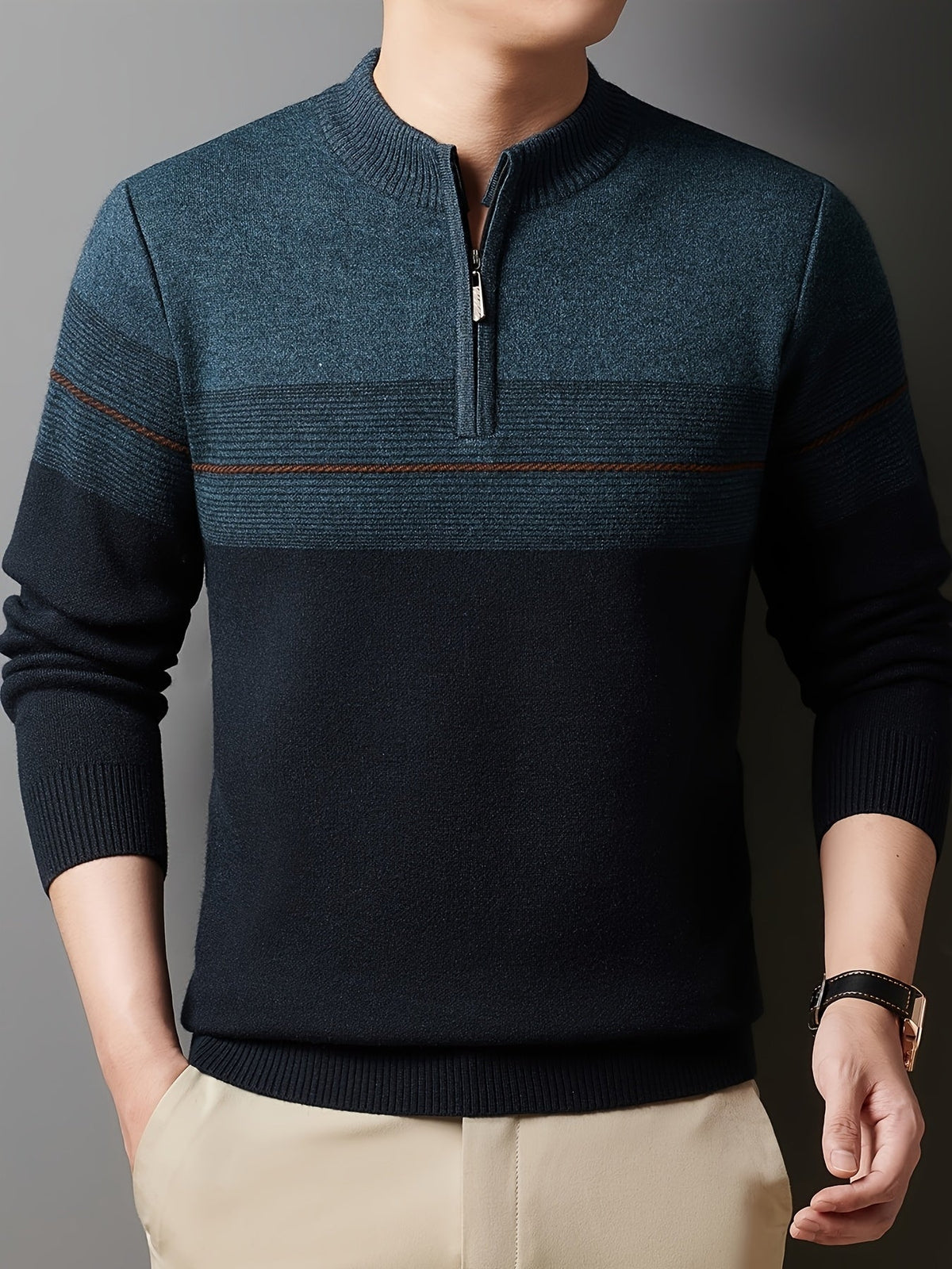 Dalton | Men's Cozy Quarter-Zip Sweater