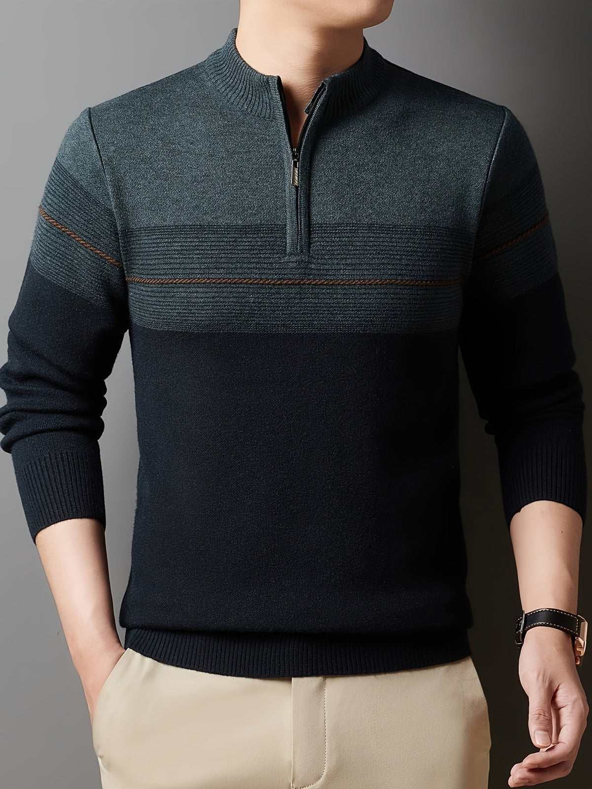 Dalton | Men's Cozy Quarter-Zip Sweater