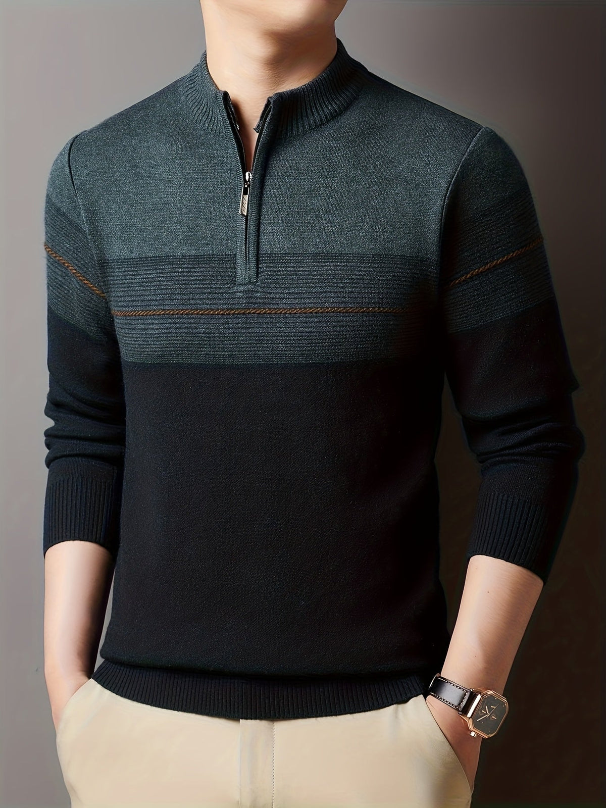 Dalton | Men's Cozy Quarter-Zip Sweater