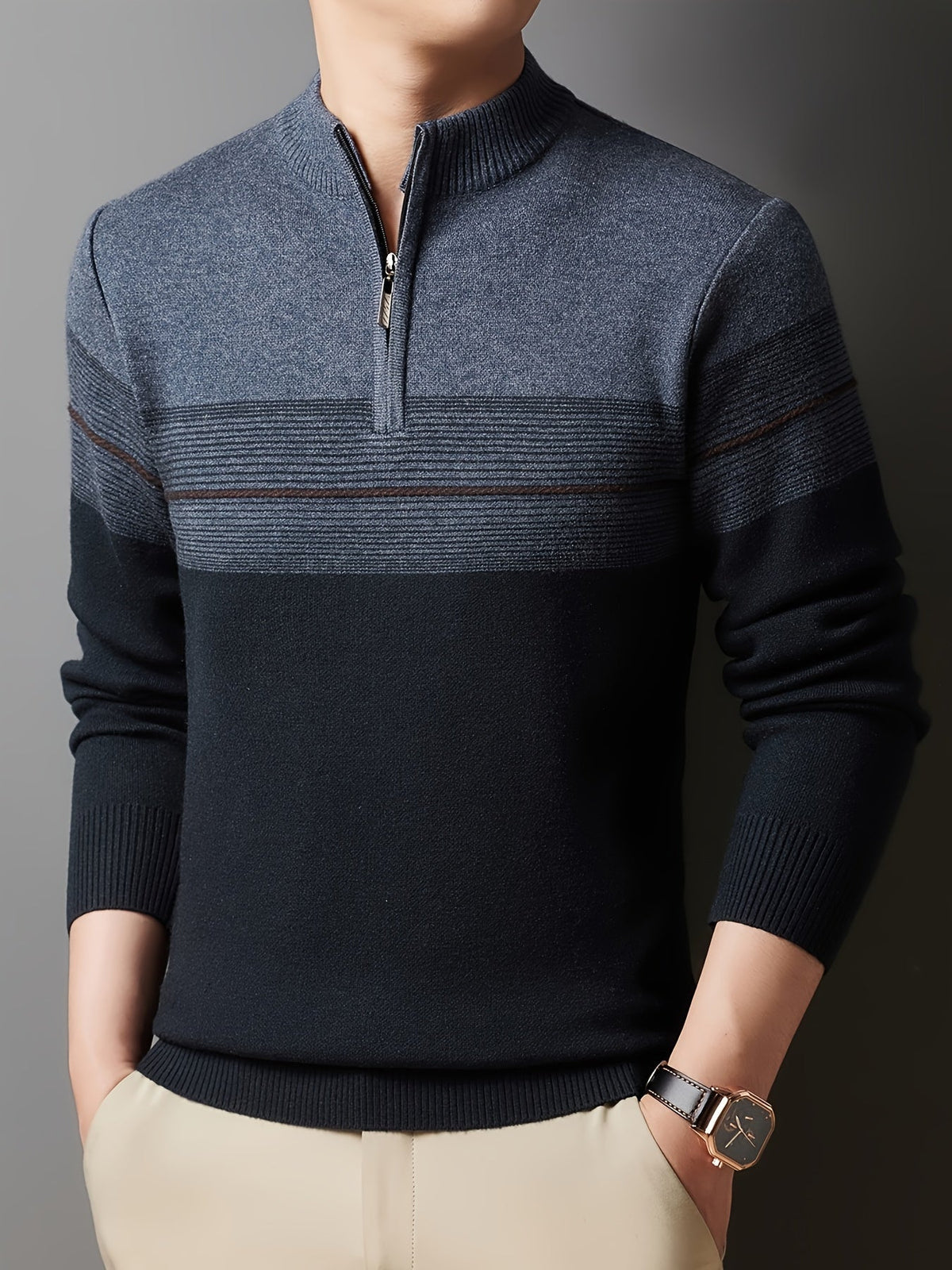 Dalton | Men's Cozy Quarter-Zip Sweater